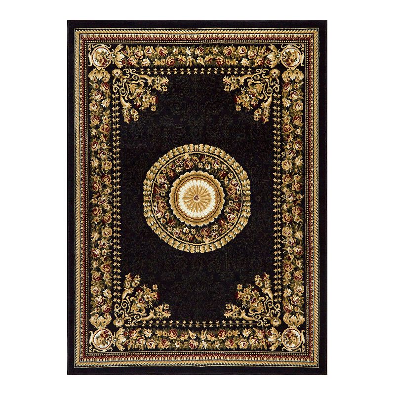 Home Dynamix Optimum Athens Area Rug, Black, 8X10.5 Ft