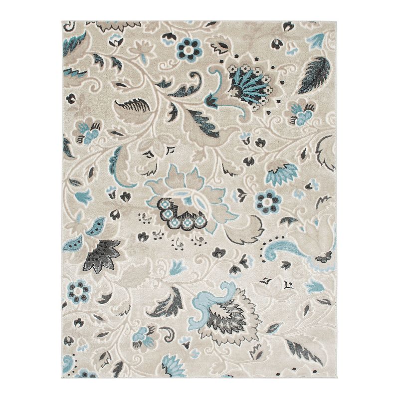Home Dynamix Oxford Erie Area Rug, Beig/Green, 7-8 ROUND