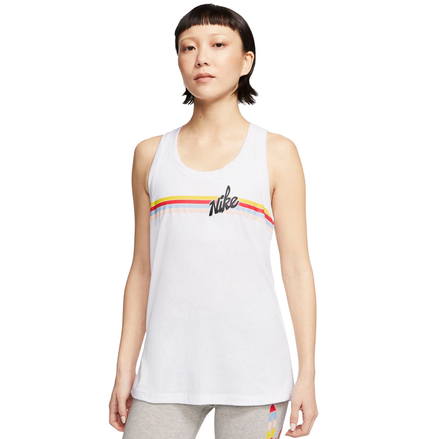 nike striped tank top