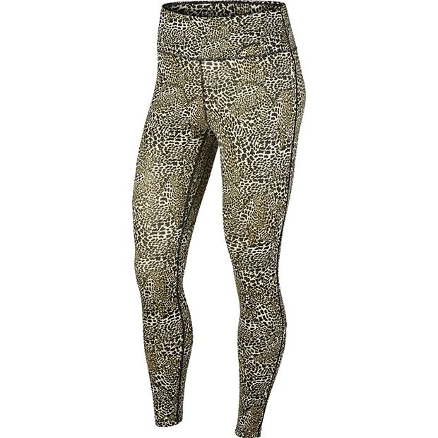 Nike Women's One Luxe Tight Fit Mid Rise Cheetah Print Leggings