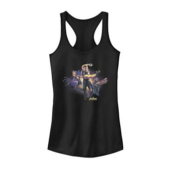 Juniors' Marvel Avengers Infinity War Action Pose Trio Tank Top