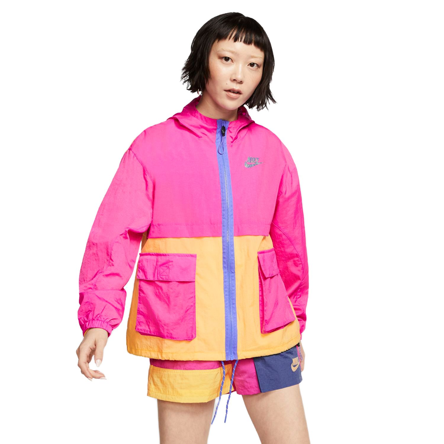 nike women's color block jacket