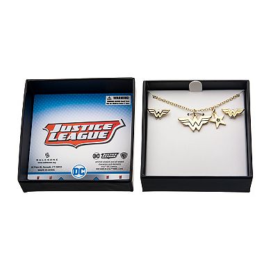 DC Comics Wonder Woman Pendant & Earring Set