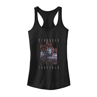 Juniors' Marvel Avengers "Stronger Together" Women Trio Tank Top