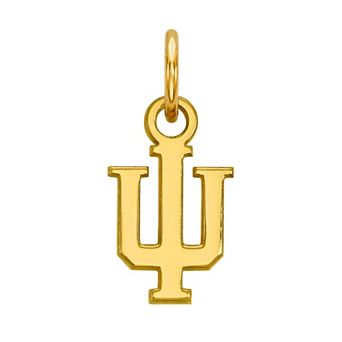LogoArt Sterling Silver 14K Gold Plated Indiana Hoosiers Pendant