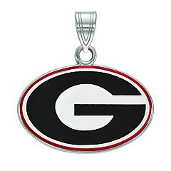 University of Georgia Sterling Silver Charm Bead