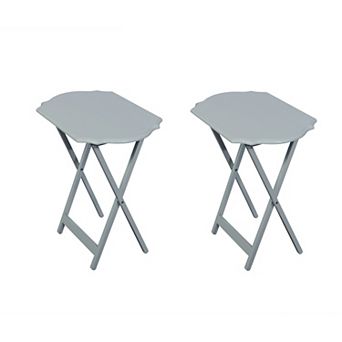 Linon Joelle TV Tray Table 2 pc Set