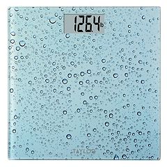 Digital Glass Scale With Stainless Steel Accents Clear - Taylor : Target