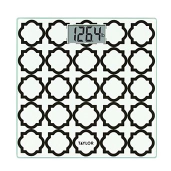 Taylor Black and White Lattice Glass Scale
