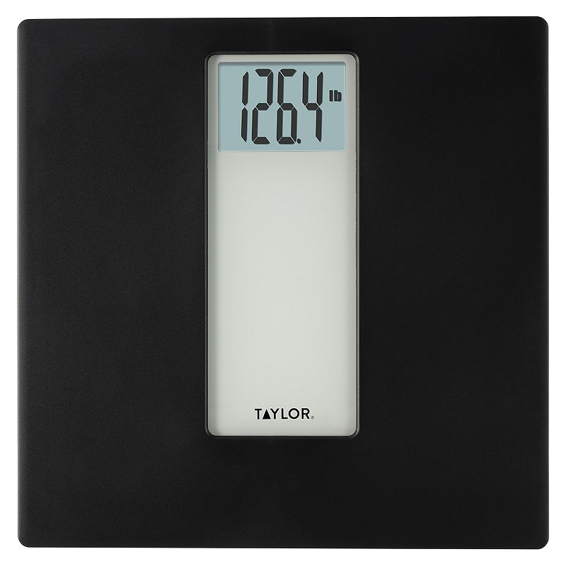 Taylor Digital Black and White Capped Glass Scale