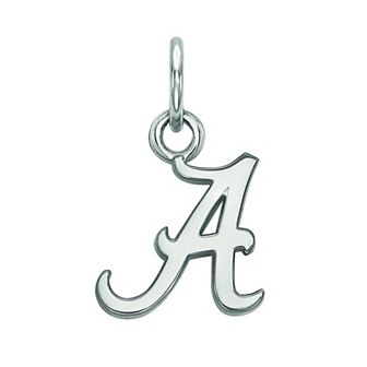 LogoArt 10k White Gold Alabama Crimson Tide Pendant