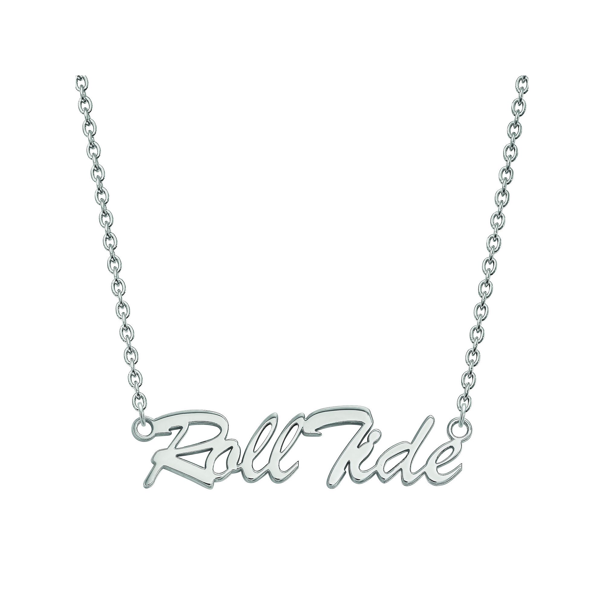 LogoArt Sterling Silver Alabama Crimson Tide Pendant Necklace, Womens, Siz