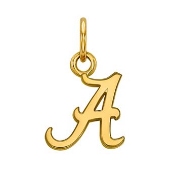 LogoArt 14k Gold over Silver Alabama Crimson Tide Pendant