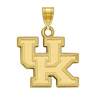 LogoArt 14k Gold over Silver Kentucky Wildcats Small Pendant Necklace