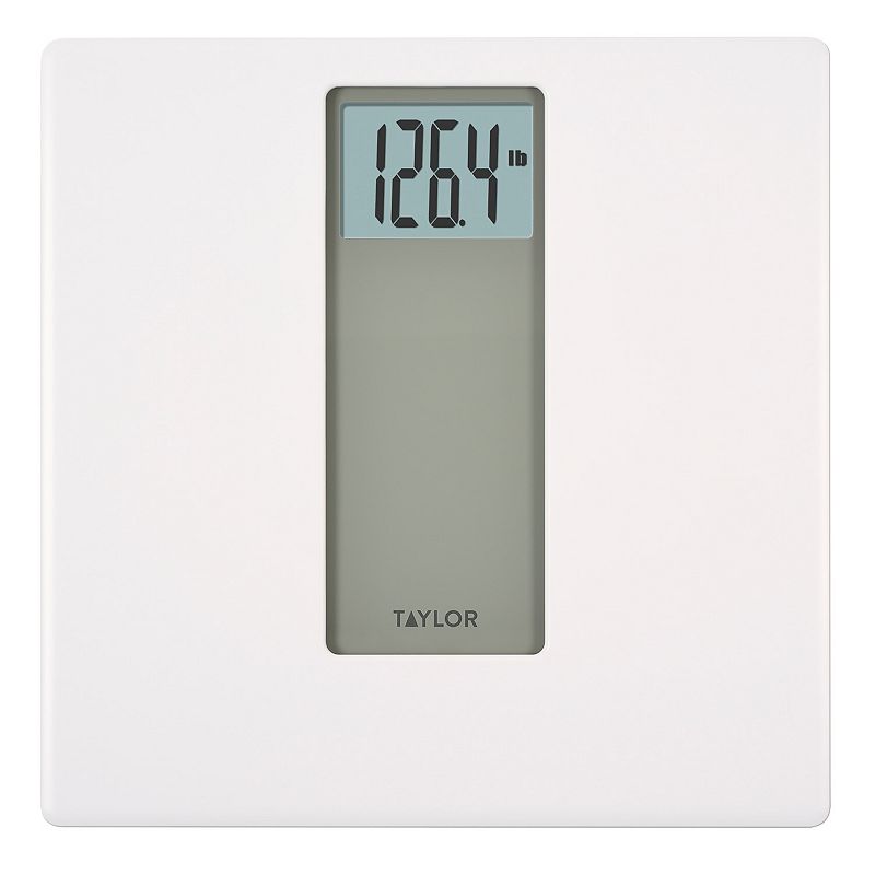 Taylor Digital White and Gray Capped Glass Scale