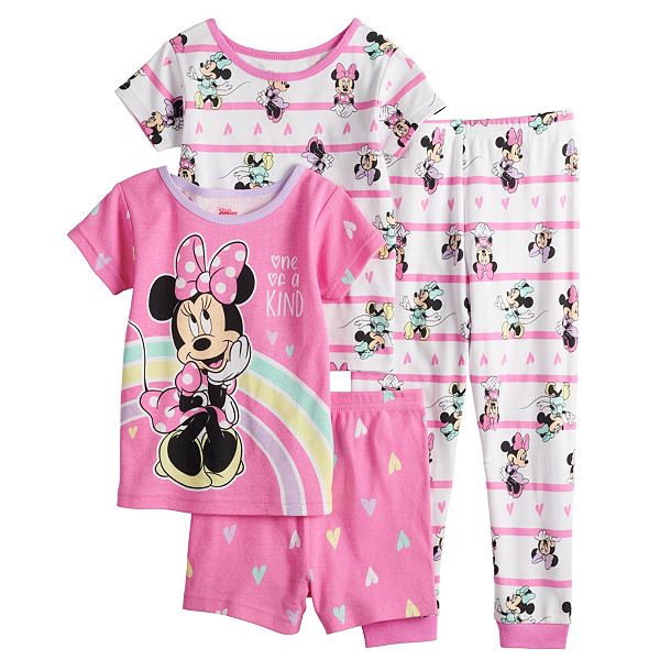 Disney Minnie Mouse Baby Girls 2 Piece Sleepwear Pajama Set 