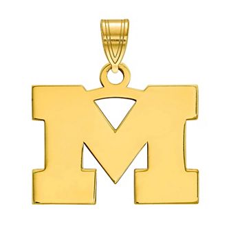 LogoArt 14K Gold Michigan Wolverines Small Pendant