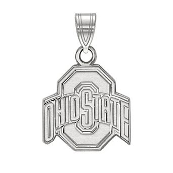 LogoArt 14K White Gold Ohio State Small Pendant