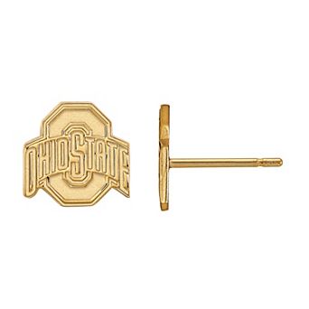 LogoArt 10k Gold Ohio State Buckeyes Post Earrings