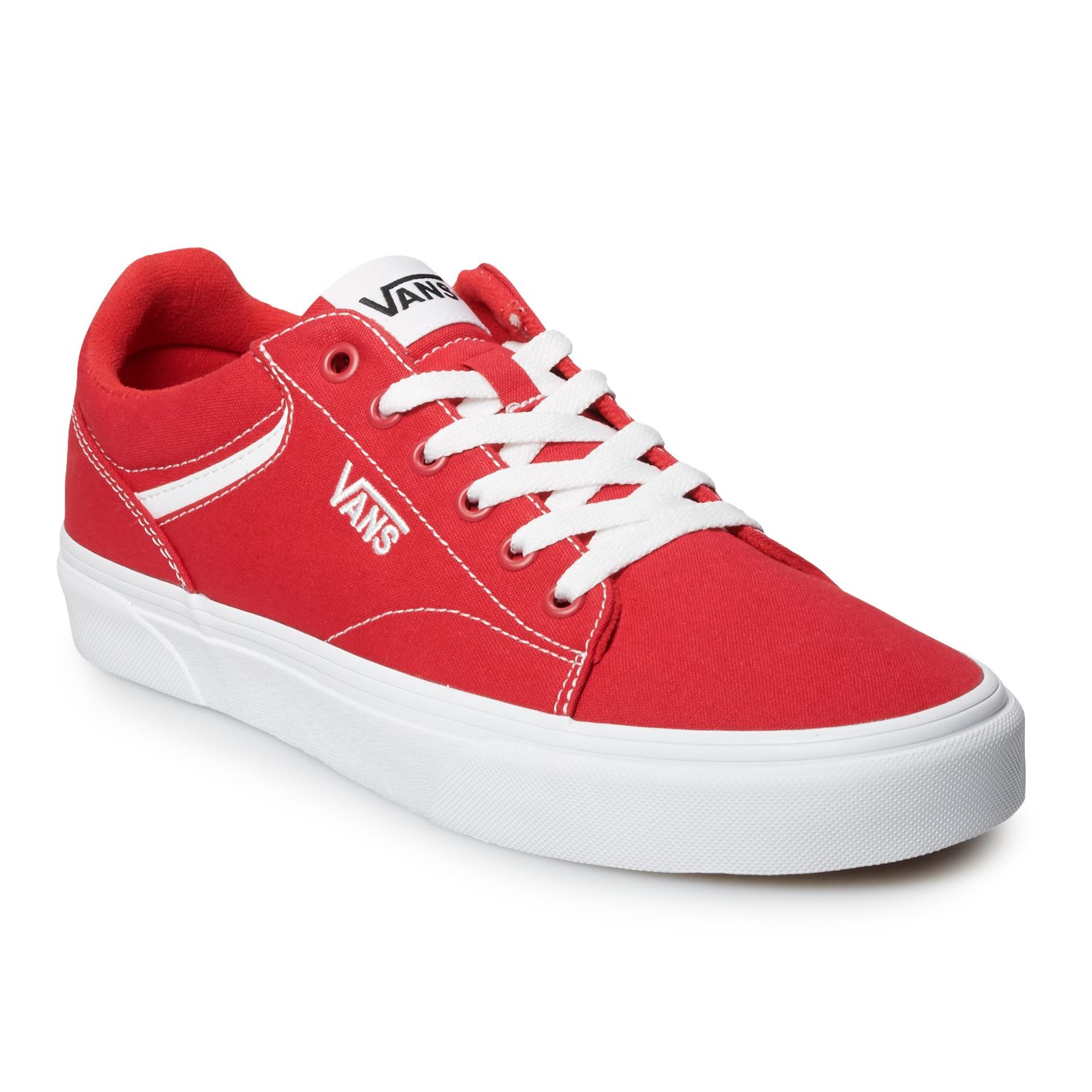 ladies red vans shoes