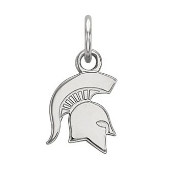 LogoArt Michigan State Spartans Sterling Silver Extra Small Pendant