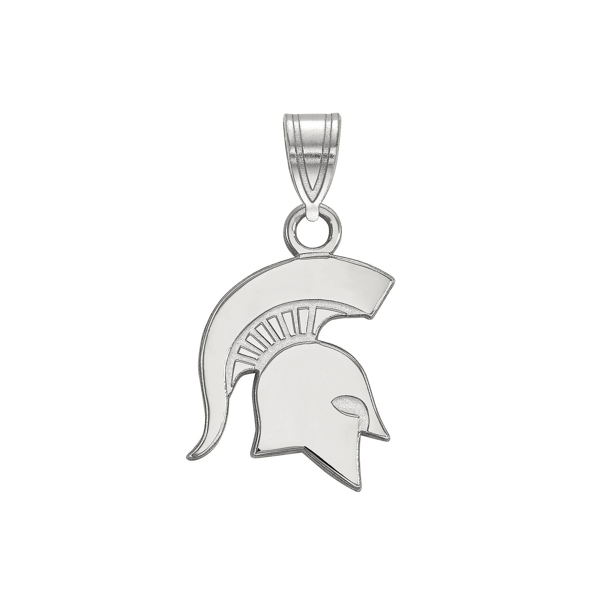 LogoArt Michigan State Spartans Sterling Silver Small Pendant, Womens, Siz