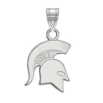 LogoArt Michigan State Spartans Sterling Silver Small Pendant