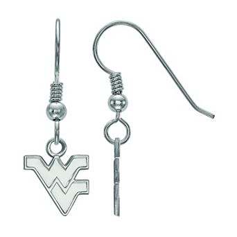 LogoArt Sterling Silver West Virginia Mountaineers Extra Small Dangle Earrings
