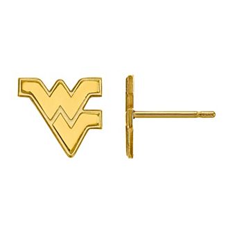 LogoArt 14K Gold West Virginia Moutaineers Extra Small Post Earrings