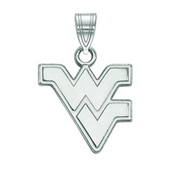LogoArt 10K White Gold West Virginia Mountaineers Small Pendant