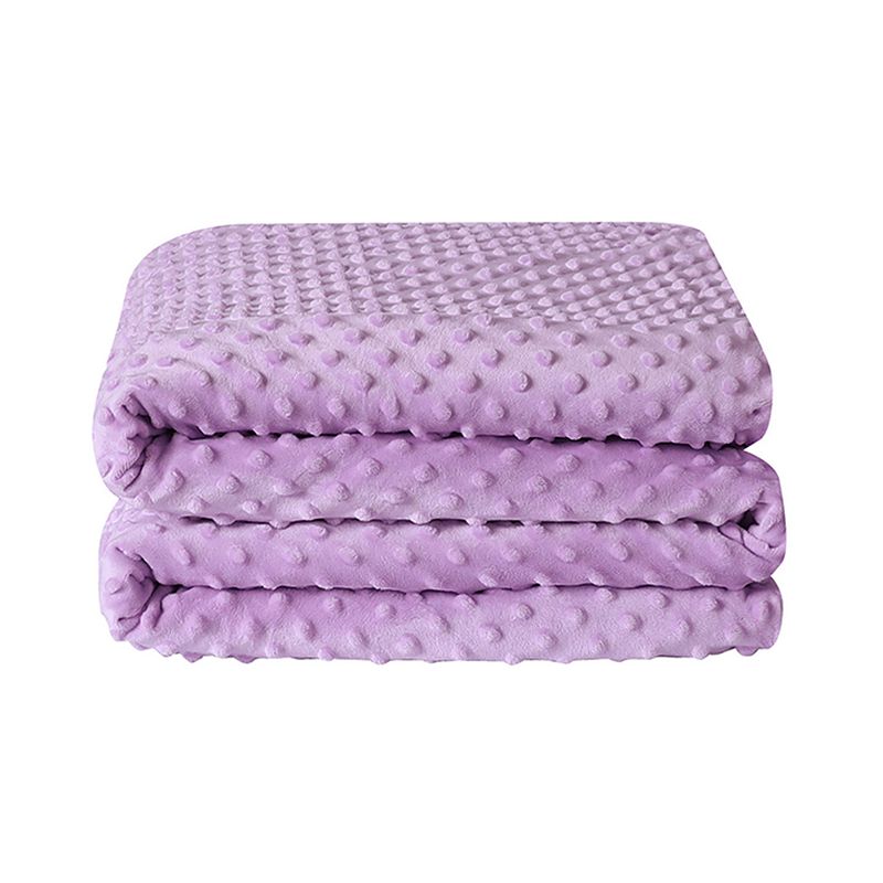 Sleep Soft Kids Weighted Blanket & Removable Cover, Purple, 5 LBS