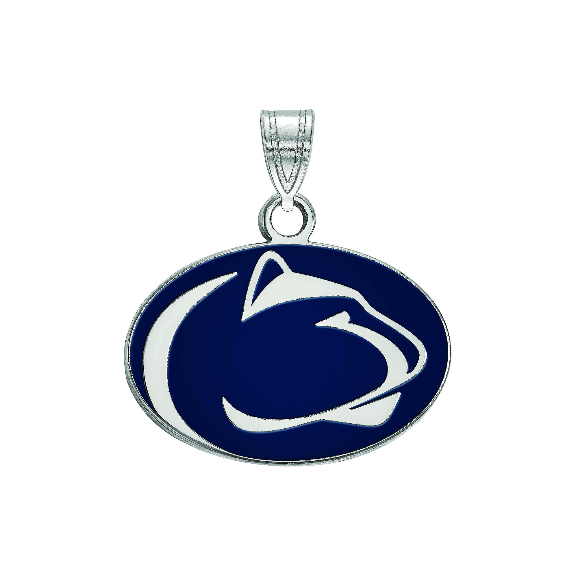 LogoArt Penn State Nittany Lions Sterling Silver Small Pendant, Womens, Si