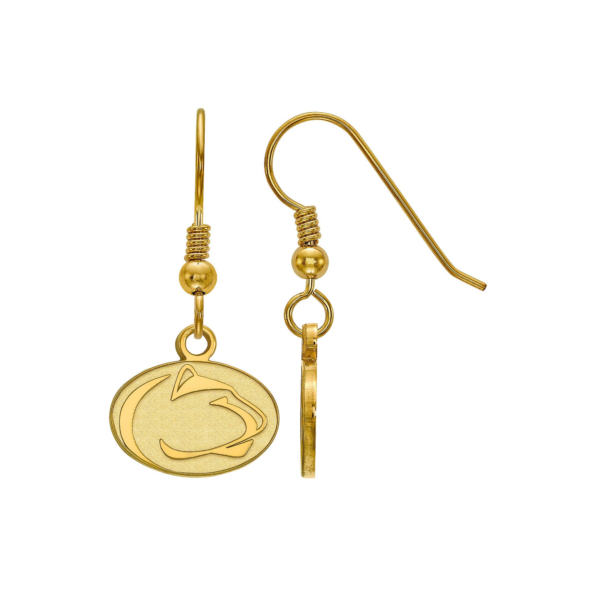 LogoArt 14K Gold Over Silver Penn State Nittany Lions Extra Small Dangle Ea