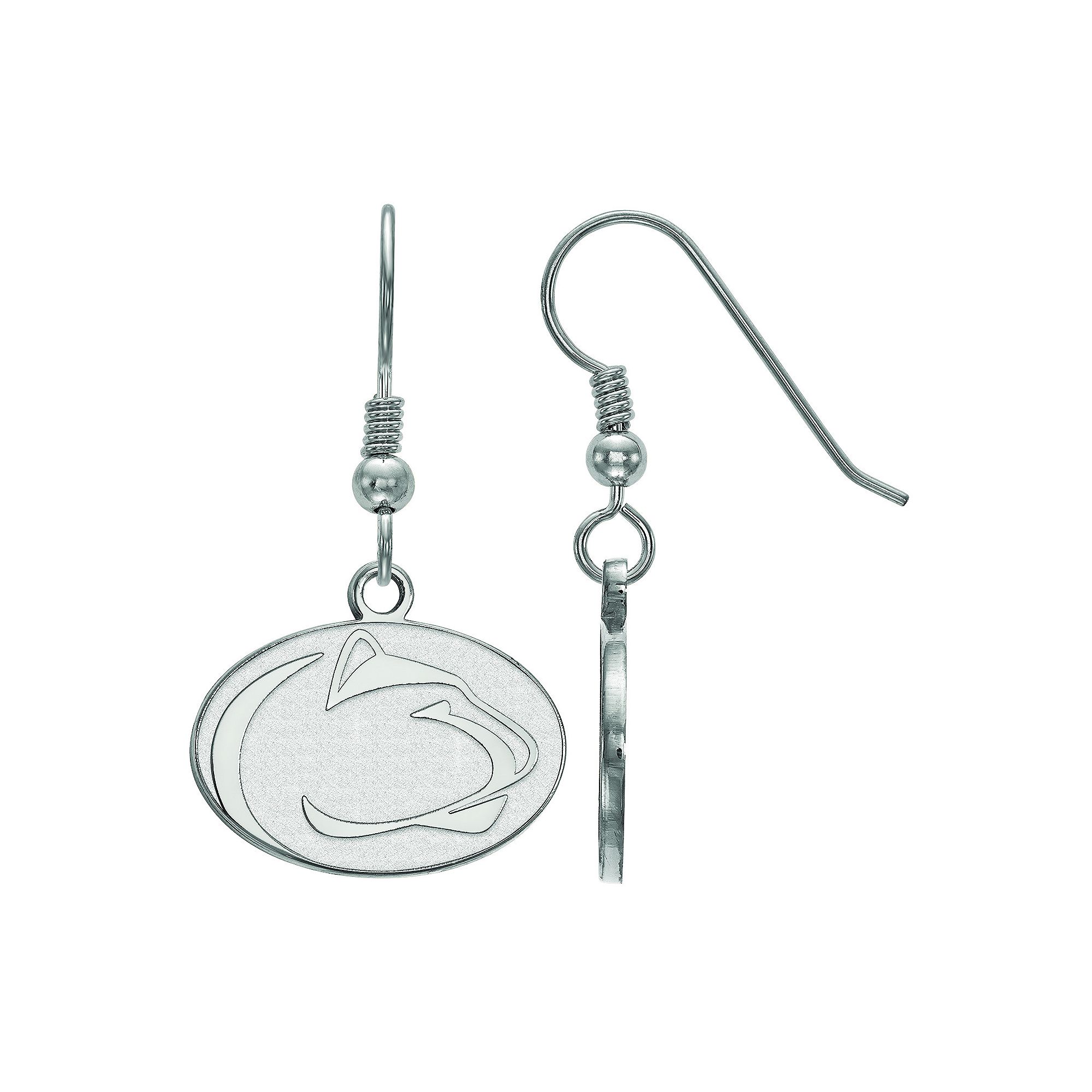 LogoArt Penn State Nittany Lions Sterling Silver Small Dangle Earrings, Wom