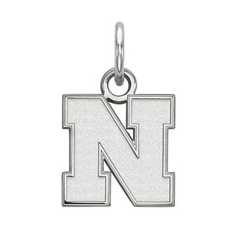 LogoArt 14K White Gold Nebraska Cornhuskers Pendant