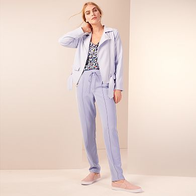 Women's Nine West Crepe Moto Jacket