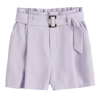 Women's Nine West Paperbag Belted Shorts