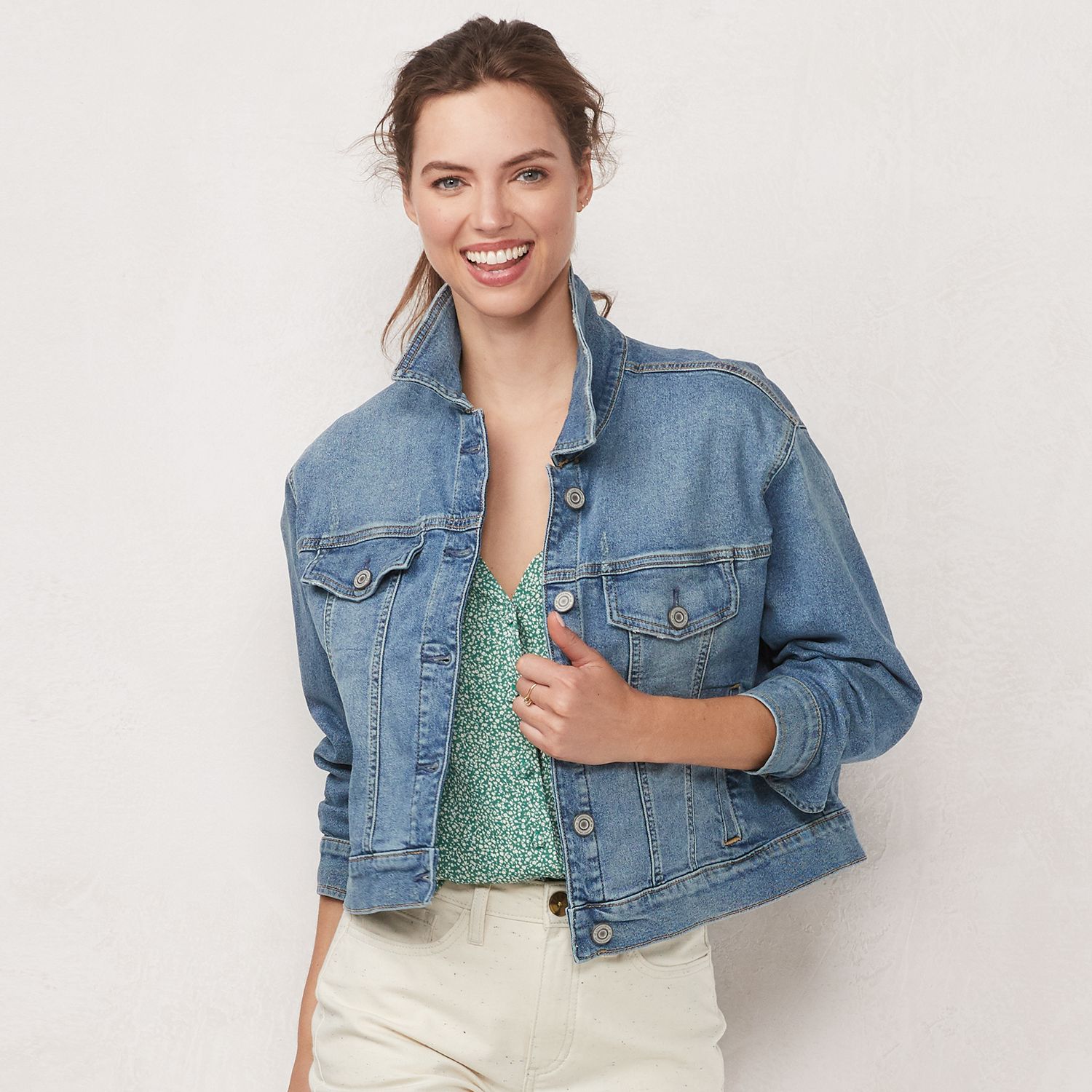 kohls lauren conrad jean jacket