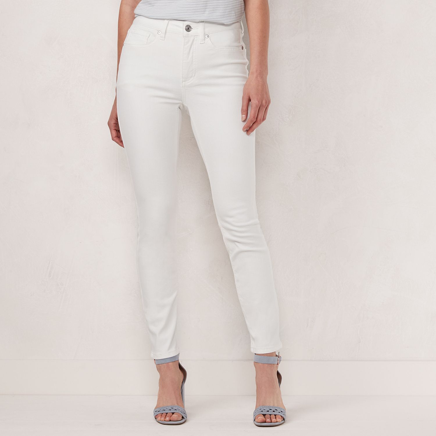 kohls womens white jeans