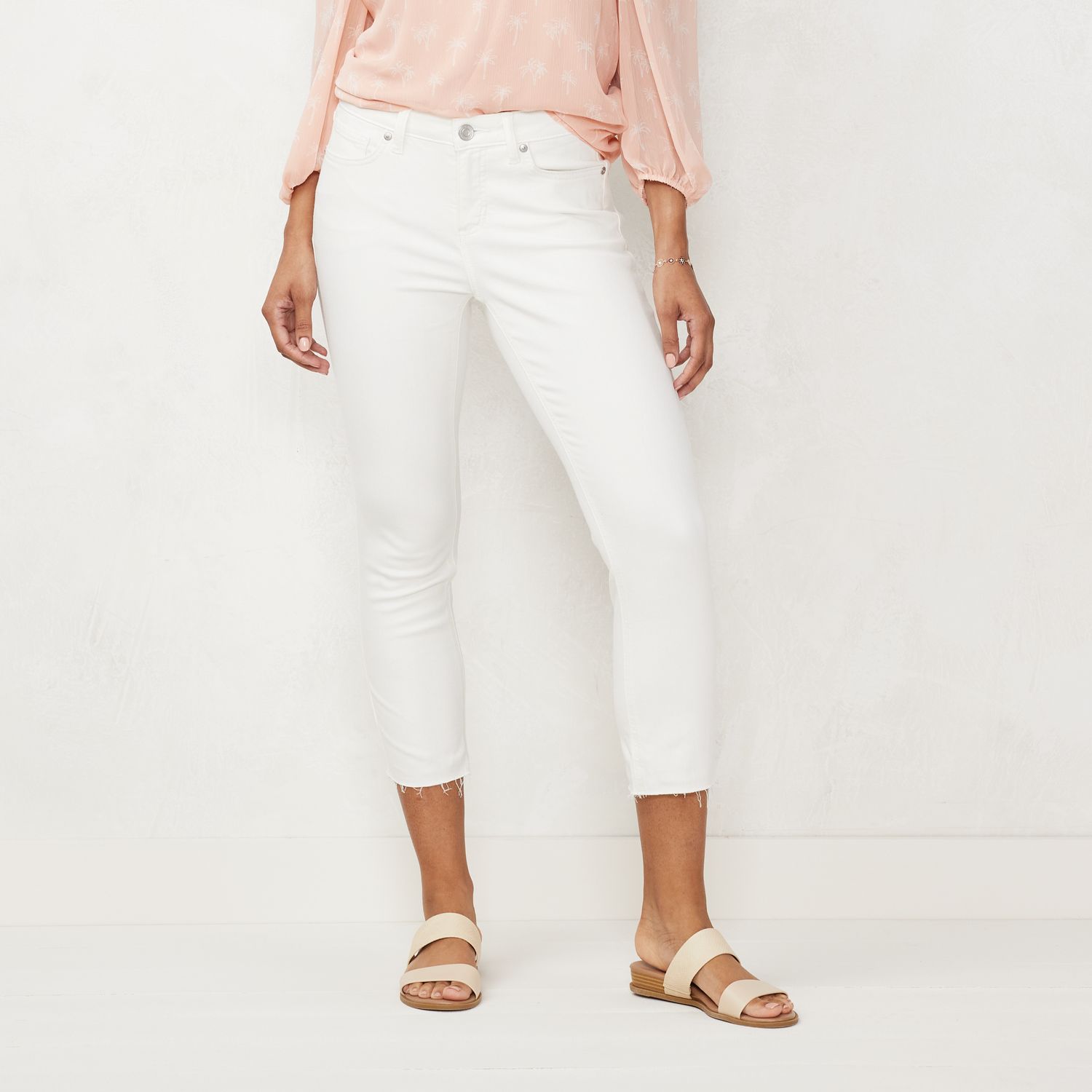 kohls womens white jeans