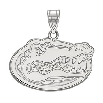 LogoArt 14K White Gold Florida Gators Medium Pendant
