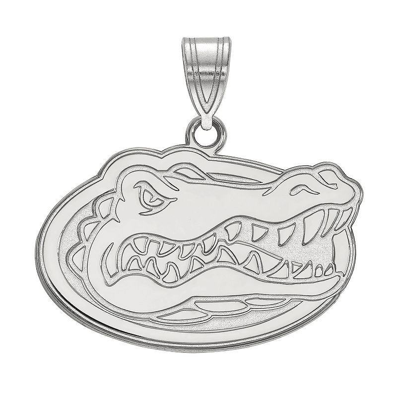 LogoArt Sterling Silver Florida Gators Medium Pendant, Womens, Size: 23 mm