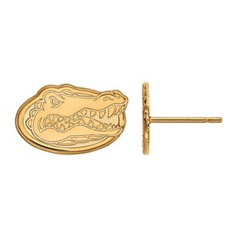 LogoArt 14K Gold Plated Florida Gators Extra Small Post Earrings