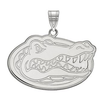 LogoArt 10K White Gold Florida Gators Large Pendant