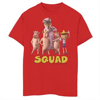 Boys 8-20 Shrek Fairy Tale Creatures Squad Group Shot Poster Tee