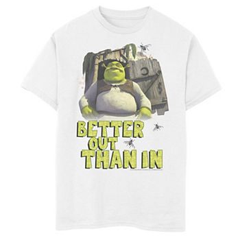 Boys 8 20 Shrek Outhouse Better Out Than In Quote Tee