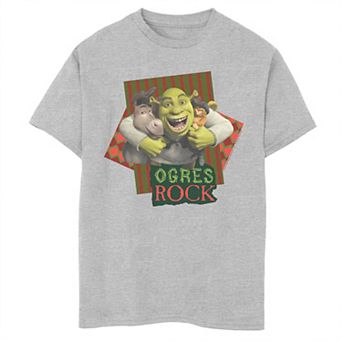 Boys 8-20 Shrek The Third Ogres Rock Best Friends Group Tee