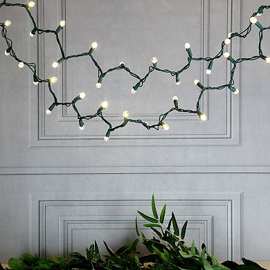 Lumabase Electric String Lights & Warm White Plastic Globe Lights