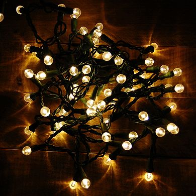 Lumabase Electric String Lights & Warm White Plastic Globe Lights