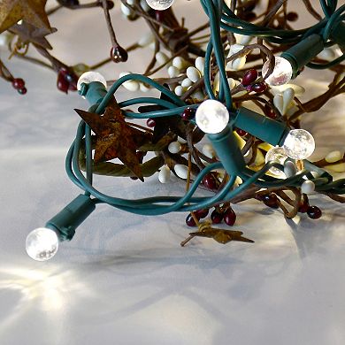 Lumabase Electric String Lights & Cool White Plastic Globe Lights